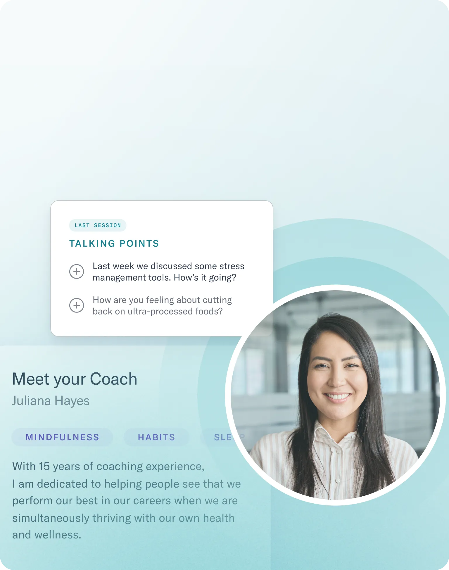 personalized coaching background